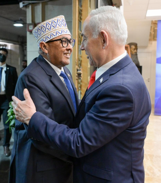 Israeli Prime Minister Netanyahu Meets Somaliland President in Jerusalem