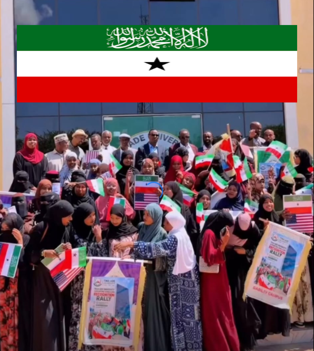Gebiley Residents Hold Rally in Support of Somaliland's Cause and President Irro's Visit