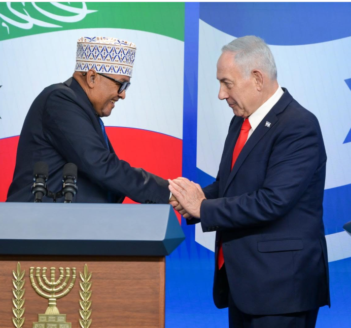Israeli Prime Minister Benjamin Netanyahu Meets Somaliland President in Jerusalem