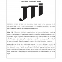 TRADE MARK CAUTIONARY NOTICE .