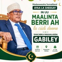 Warar Sheegaya in Madaxweynaha Somaliland Berri Ciidda Kala Qaybgalayo Shacabka Gabiley