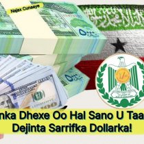 Baanka Dhexe Oo ku Dhawaad Hal Sano Dejin Kari La' Qiimaha Sarrifka Dollar iyo Saamaynta Bulshadda.