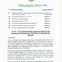 Wasaaradda Isgaadhsiinta Somaliland oo Bilowday Diiwaangelinta iyo Ruqsadaynta Shirkadaha Tiknoolajiyadda