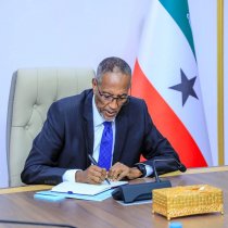 Warqad furan ku socota Madaxweynaha Qaranka  Mudane : Muuse Biixi Cabdi