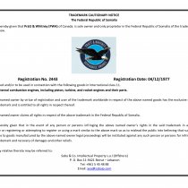 Cautionary Notice - EAGLE SEAL (WAIRCRAFT)
