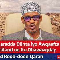 Somaliland oo Laga Oogayo Salaad Roob-doon Qaran 22-ka Febraayo DAAWO