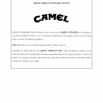 TRADE MARK CAUTIONARY NOTICE.,