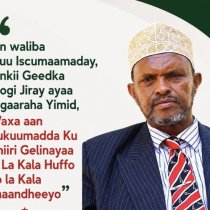 Axmed Yuusuf Yaasiin oo Xukuumadda Ugu Baaqay In La Kala Shaandheeyo Masuuliyiinta